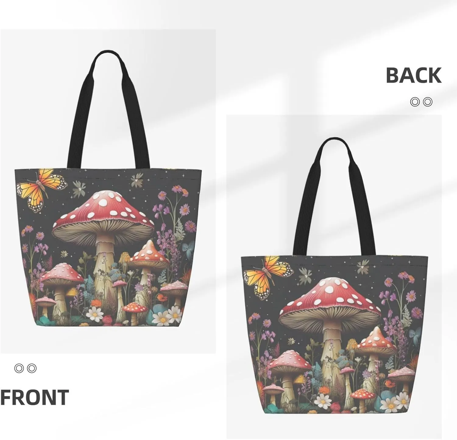 Tote Bag for Women Grocery Bag Reusable Shopping Bag Paint colors Handbag Foldable Shoulder Bag