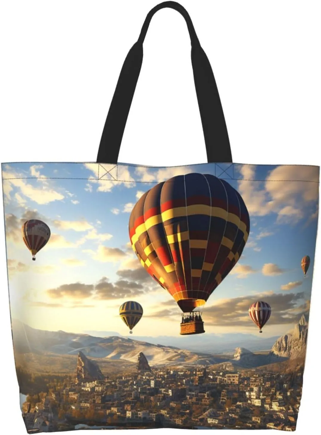Tote Bag for Women Grocery Bag Reusable Shopping Bag Watermelon beautiful Handbag Foldable Shoulder Bag