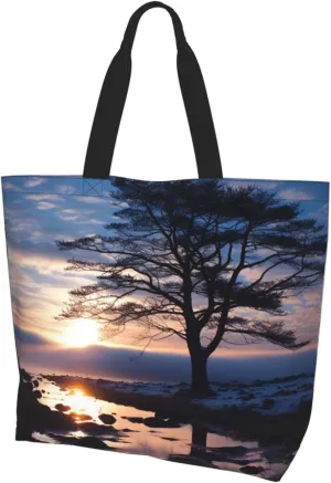 Tote Bag for Women Grocery Bag Reusable Shopping Bag Watermelon beautiful Handbag Foldable Shoulder Bag