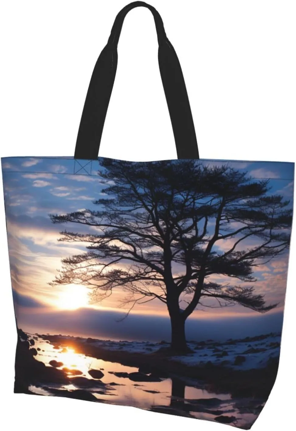 Tote Bag for Women Grocery Bag Reusable Shopping Bag Watermelon beautiful Handbag Foldable Shoulder Bag
