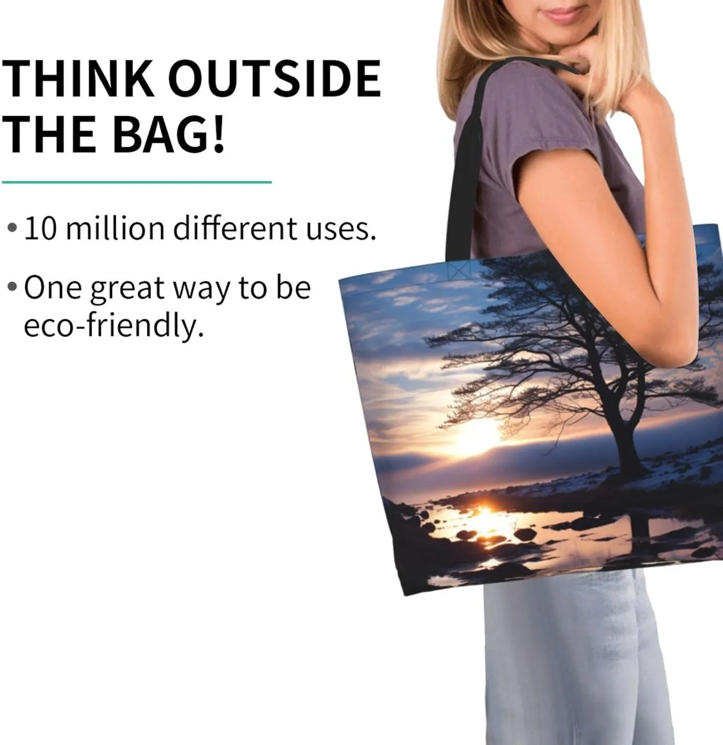 Tote Bag for Women Grocery Bag Reusable Shopping Bag Watermelon beautiful Handbag Foldable Shoulder Bag