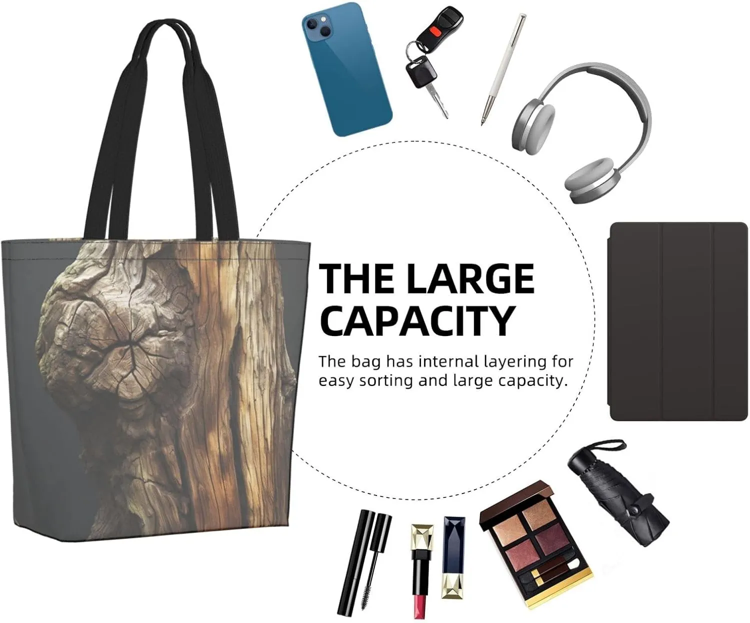 Tote Bag for Women Grocery Bag Reusable Shopping Bag Wine glass Handbag Foldable Shoulder Bag