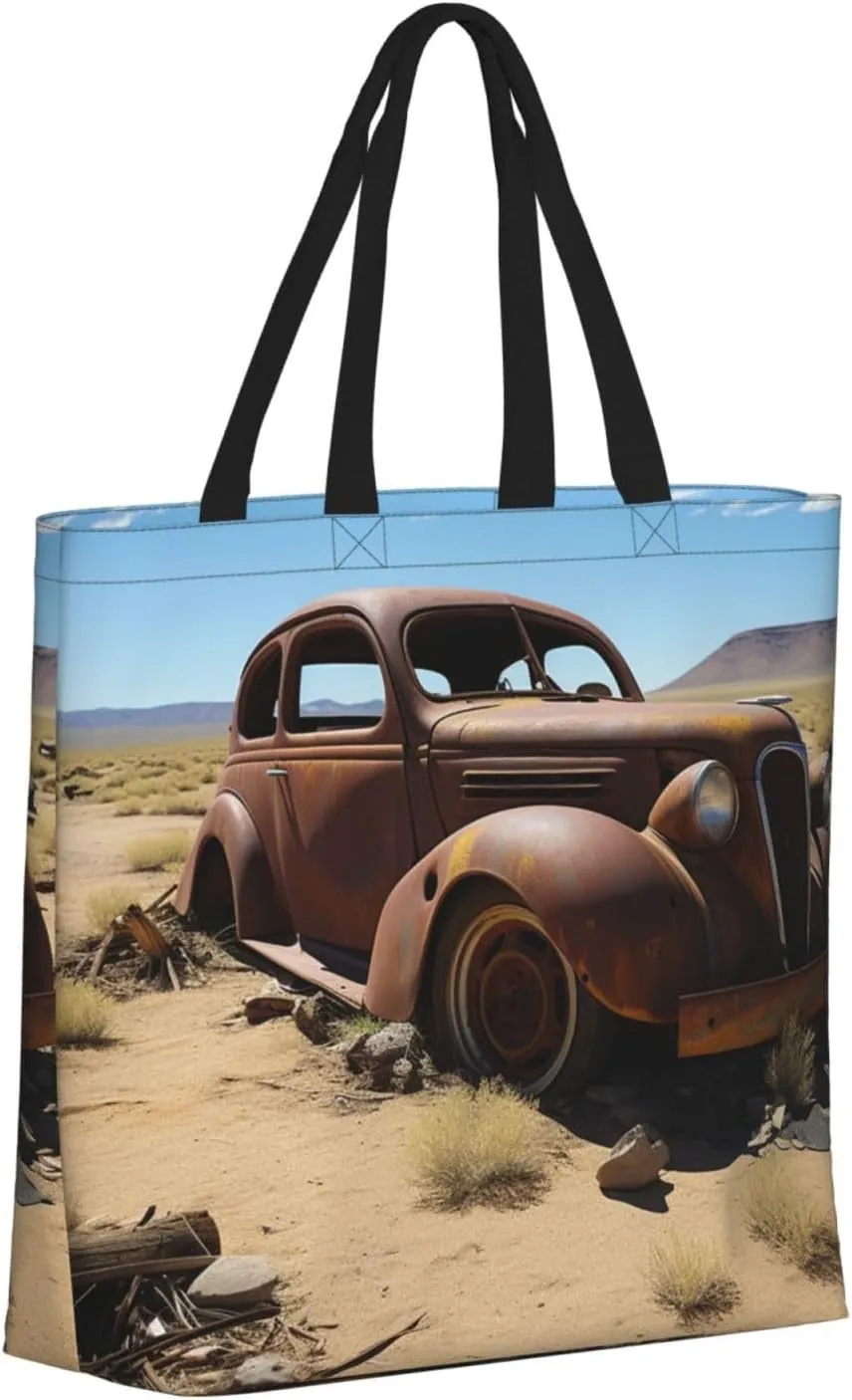 Tote Bag for Women Grocery Bag Reusable Shopping Bag Yellow and flowers Handbag Foldable Shoulder Bag