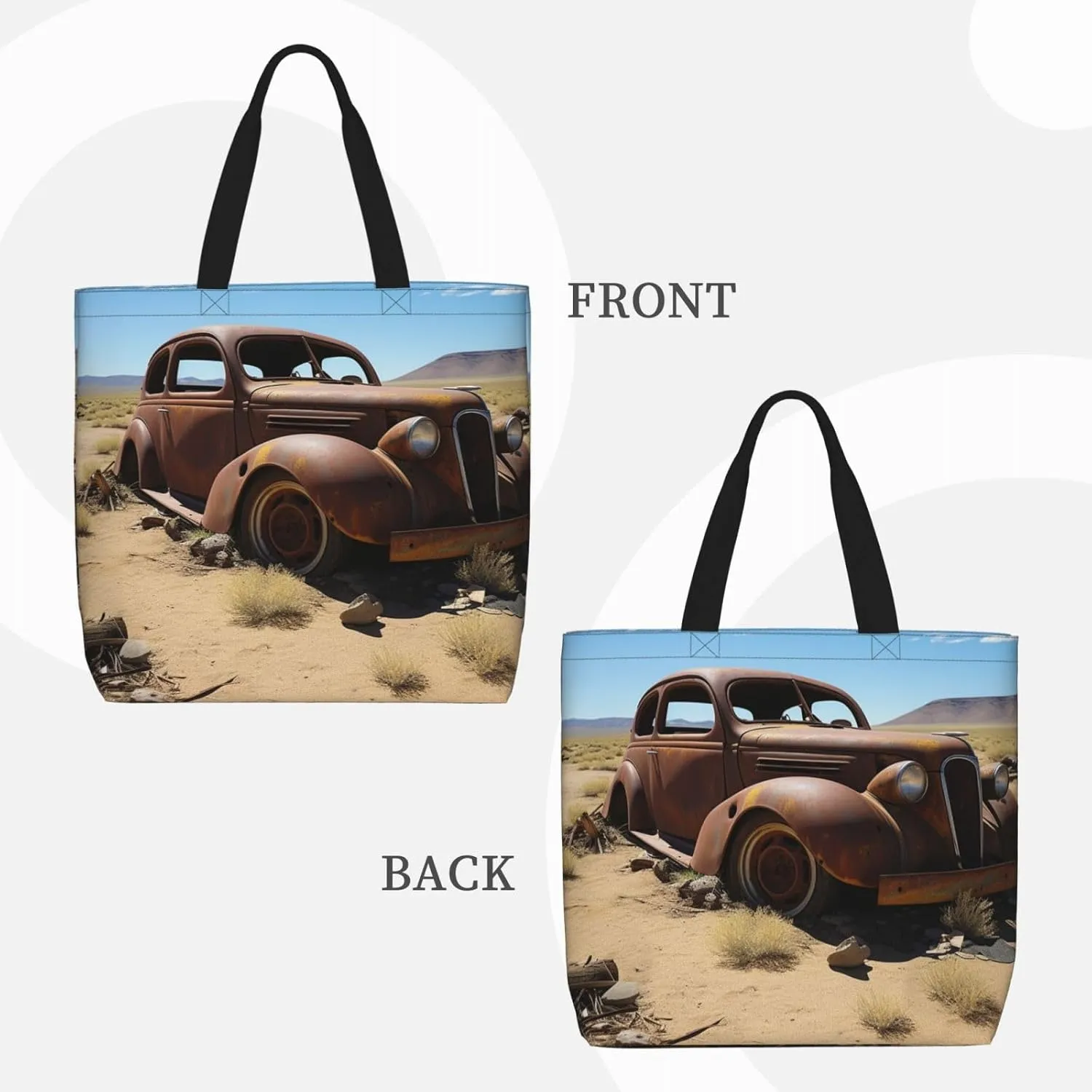 Tote Bag for Women Grocery Bag Reusable Shopping Bag Yellow and flowers Handbag Foldable Shoulder Bag