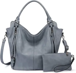 Tote Bag for Women PU Leather Shoulder Bags Fashion Hobo Bags Large Purse and Handbags with Adjustable Shoulder Strap