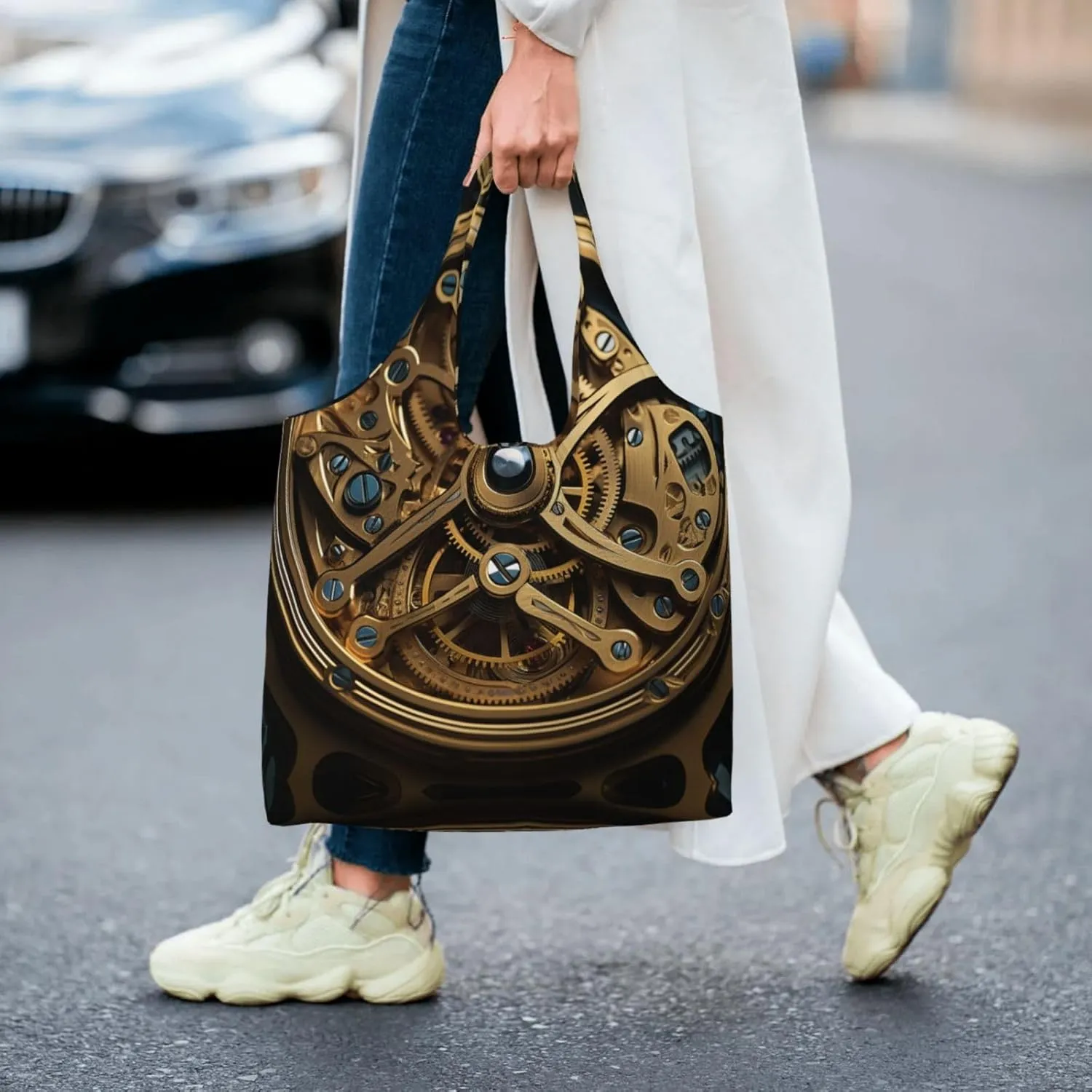 Tote Bag for Women Reusable Grocery Bag Canvas Shopping Bag Country lifestyle Handbag Foldable Shoulder Bag