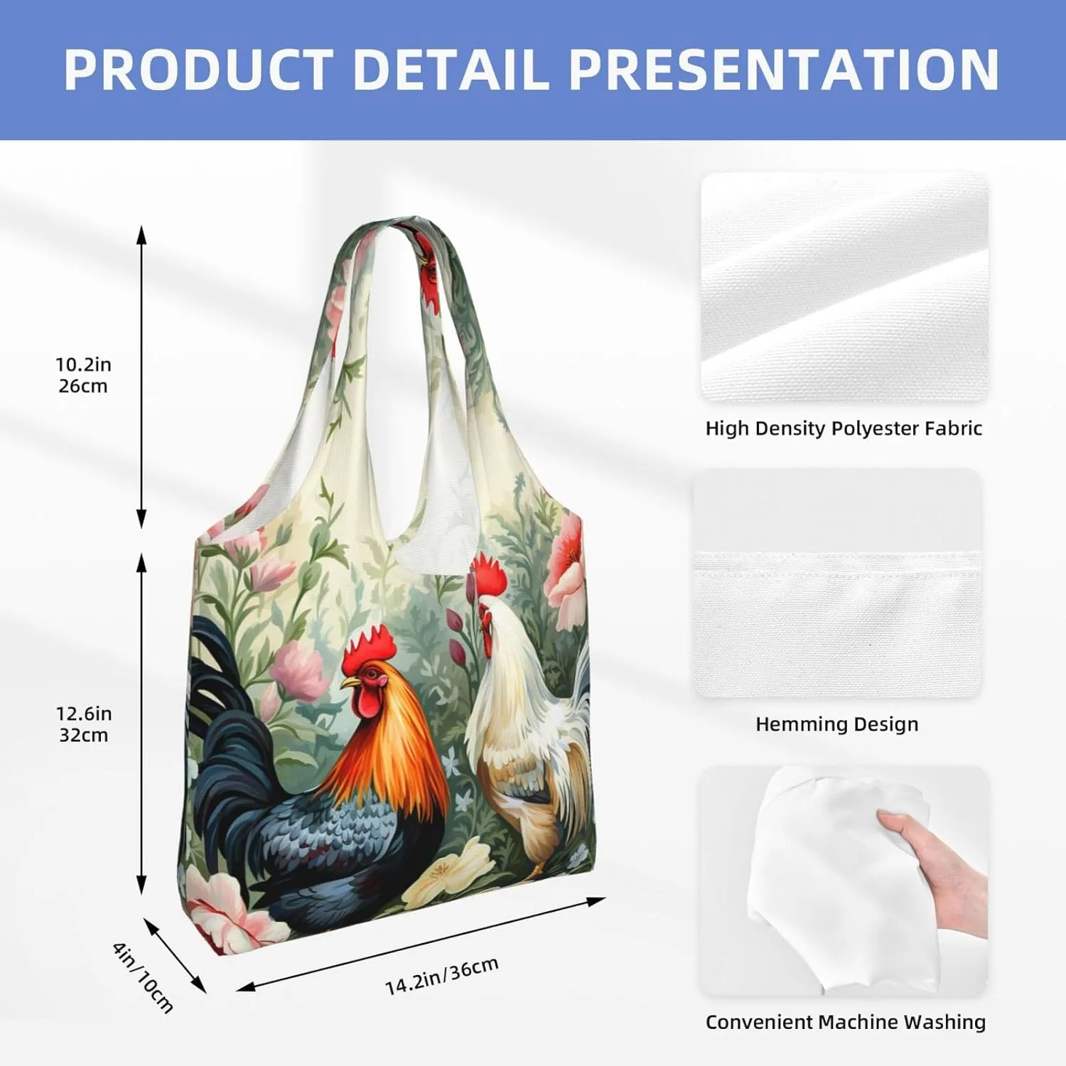 Tote Bag for Women Reusable Grocery Bag Canvas Shopping Bag Starry sky butterfly Handbag Foldable Shoulder Bag