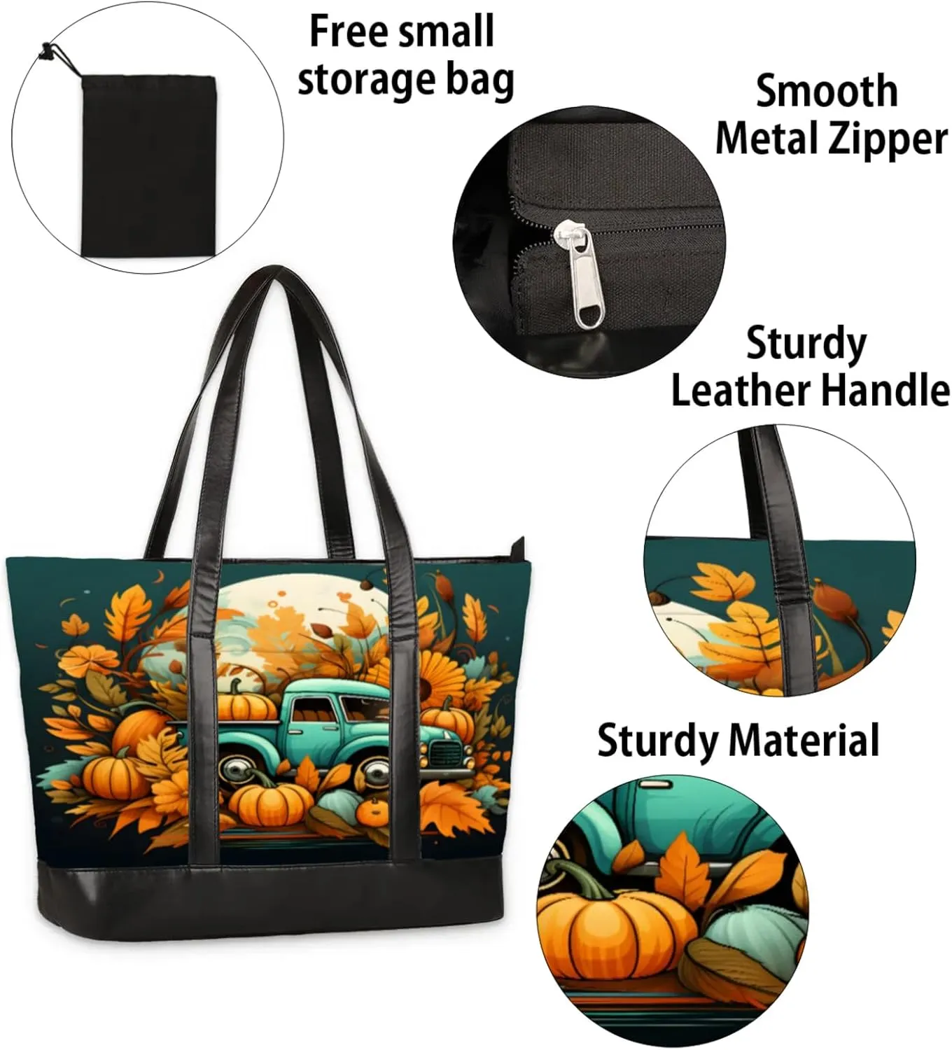 Tote Bag for Women with Zipper, Laptop Tote Bags Laptop Sleeve Case Shoulder Bag Messenger Bags