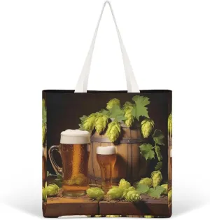 Tote Bag Laptop Handbag Bird Parrot Painting Grocery Bag Canvas Shoulder Bag Crossbody Bag for Travel