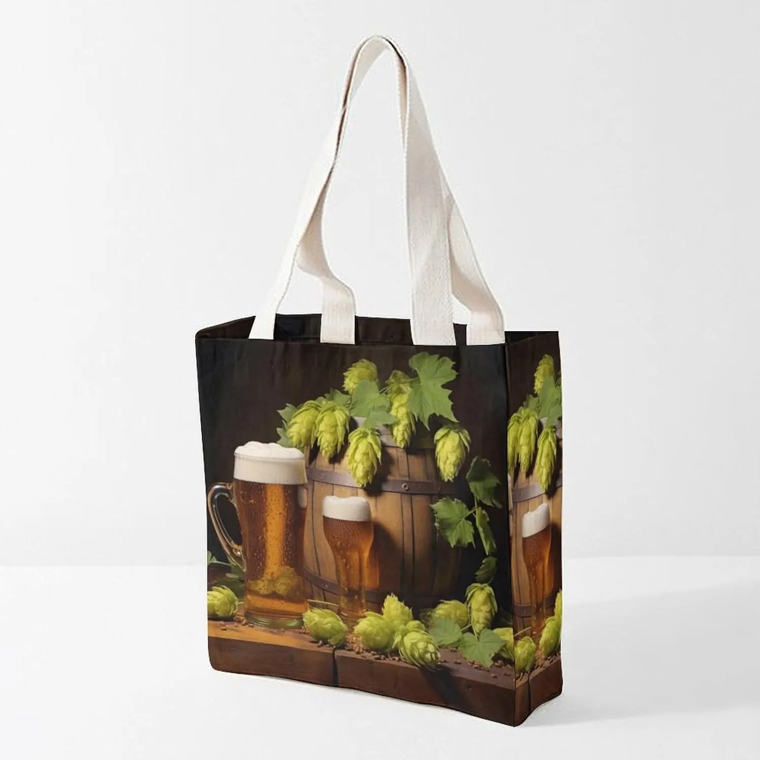 Tote Bag Laptop Handbag Bird Parrot Painting Grocery Bag Canvas Shoulder Bag Crossbody Bag for Travel