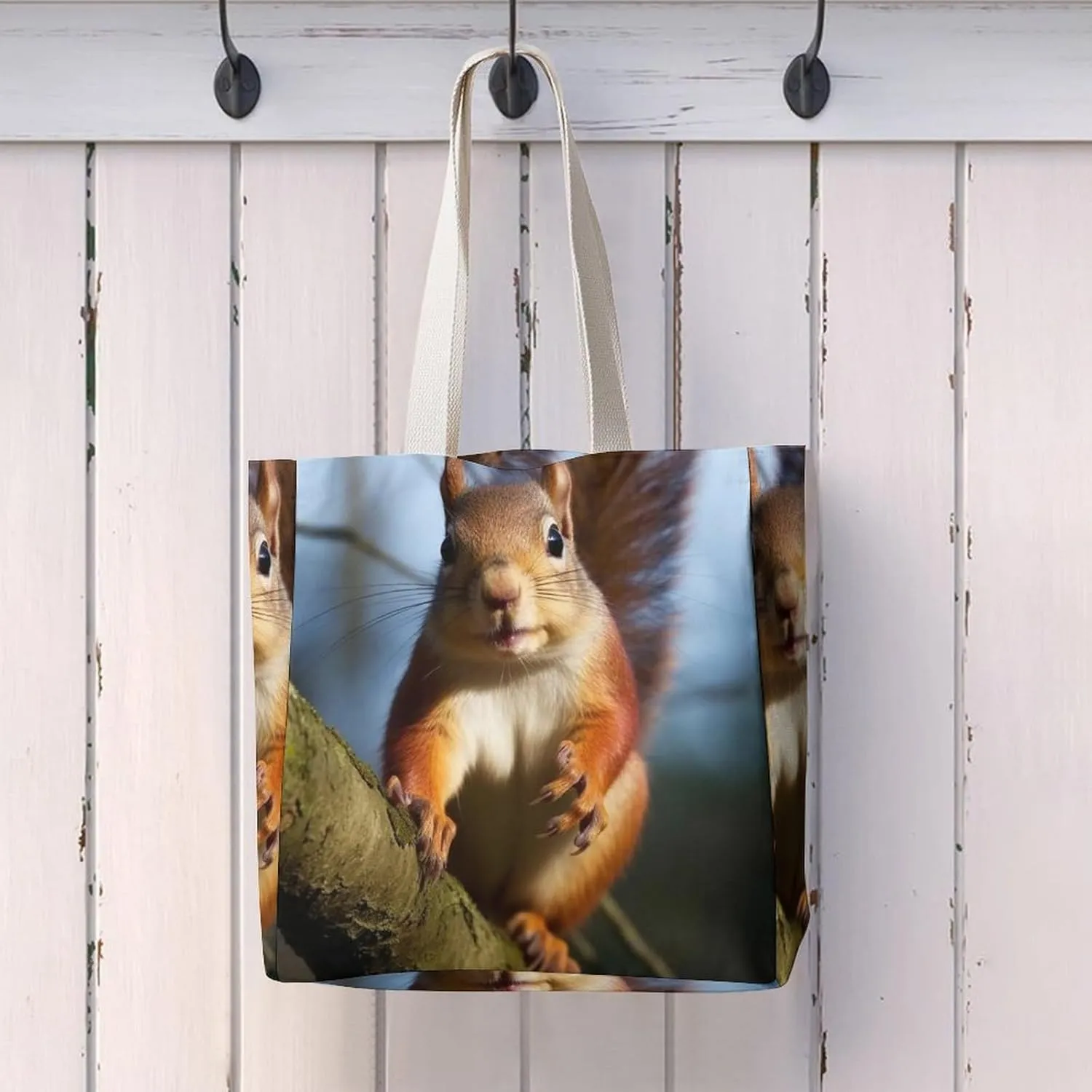 Tote Bag Laptop Handbag The Silent Monkey Grocery Bag Canvas Shoulder Bag Crossbody Bag for Travel