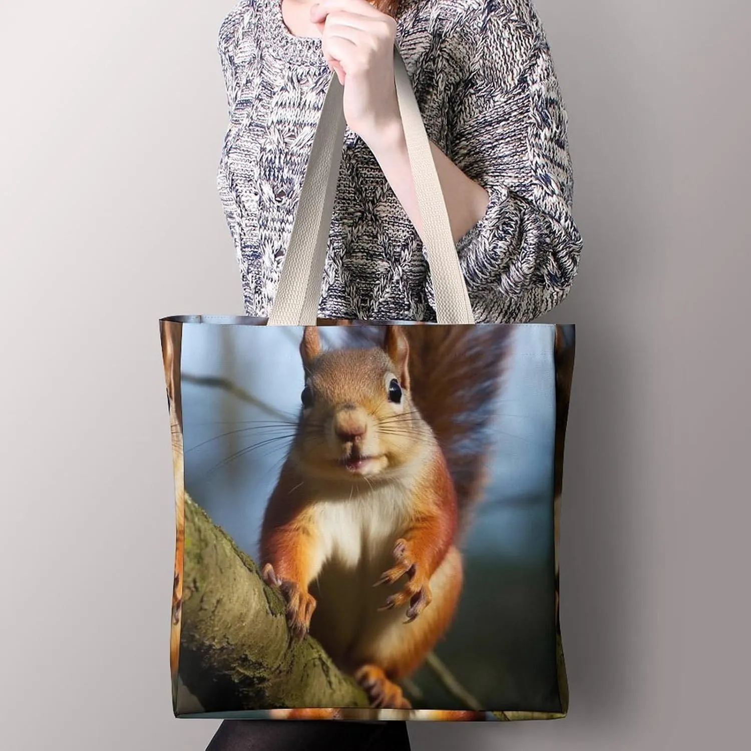 Tote Bag Laptop Handbag The Silent Monkey Grocery Bag Canvas Shoulder Bag Crossbody Bag for Travel