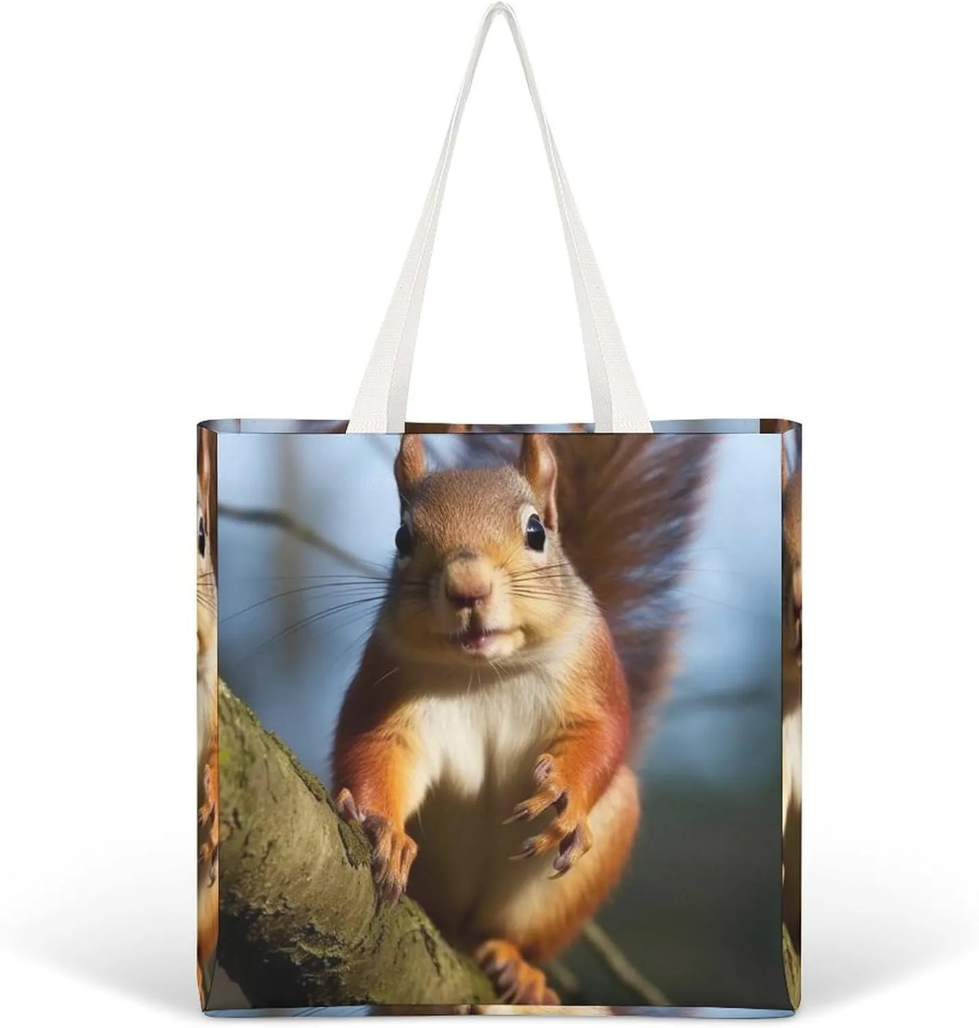 Tote Bag Laptop Handbag The Silent Monkey Grocery Bag Canvas Shoulder Bag Crossbody Bag for Travel