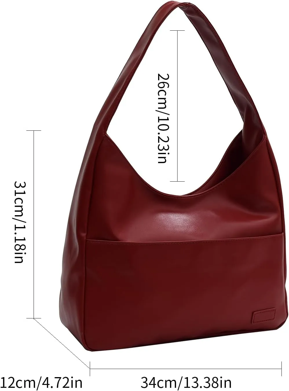 Tote Bags for Women Large Vegan Faux Leather Hobo Purse Soft Casual Retro Shoulder Handbag Bag For Everyday Use