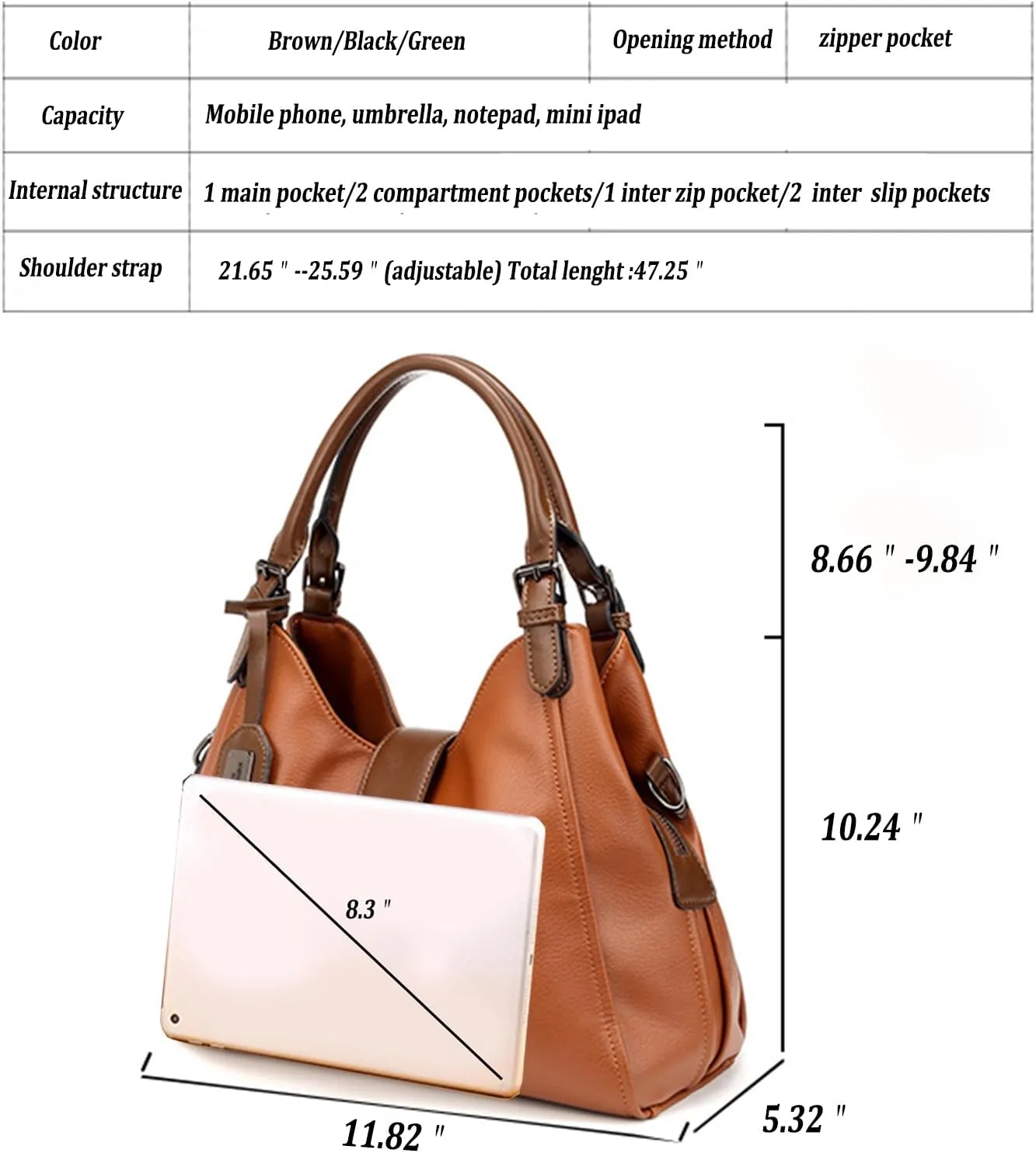 Tote Purses and Handbags for Women Vegan Hobo Bag Satchel Shoulder Bags Work Crossbody Bag for Nurse Teacher