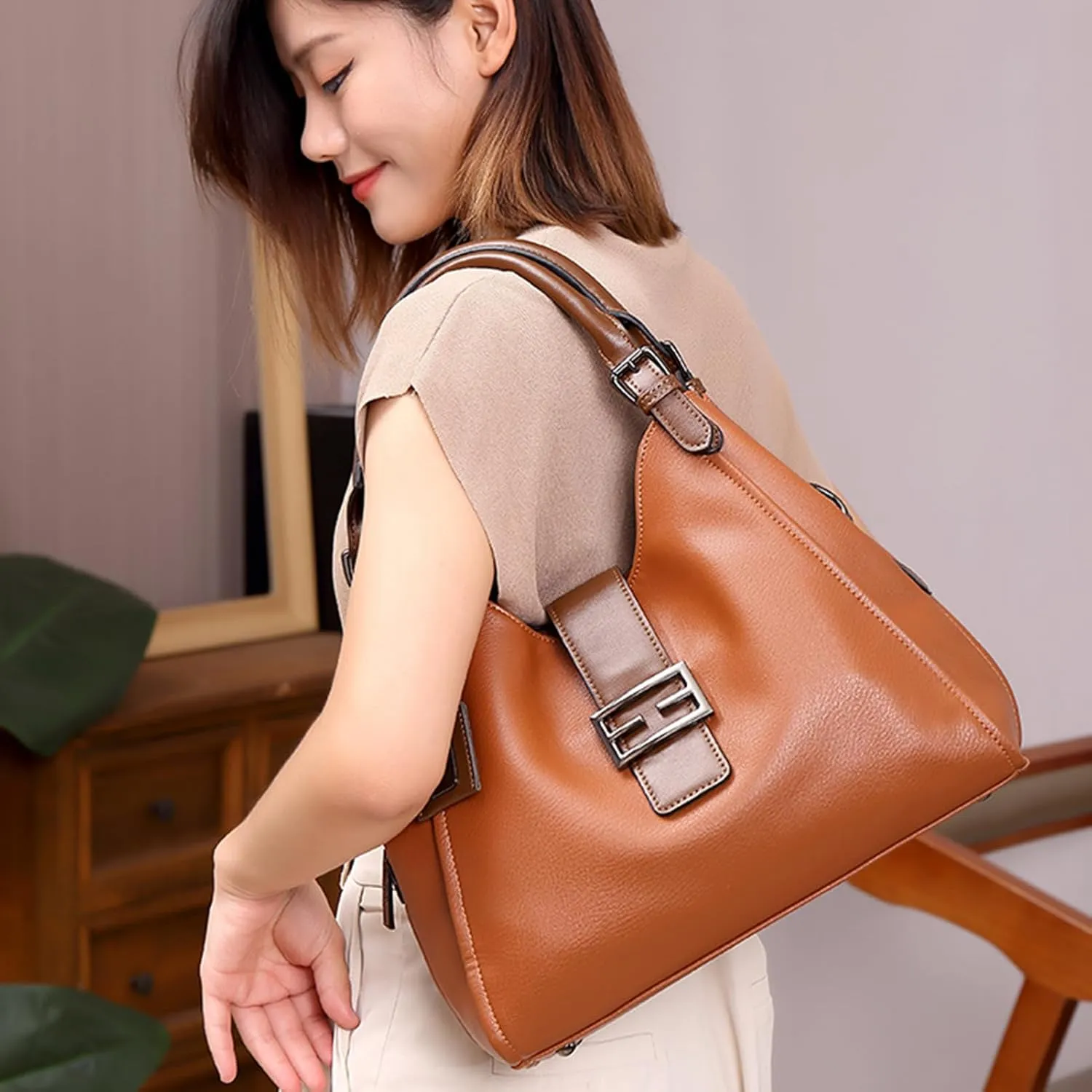 Tote Purses and Handbags for Women Vegan Hobo Bag Satchel Shoulder Bags Work Crossbody Bag for Nurse Teacher