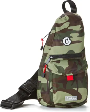 Traveler Smell Proof Sling Bag - Green Camo