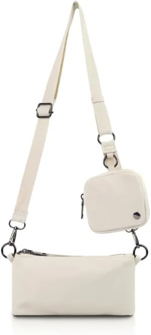 Trendy Crossbody Bags for Women Lightweight Nylon Shoulder Bag waterproof Waist Packs small purse for Travel sports