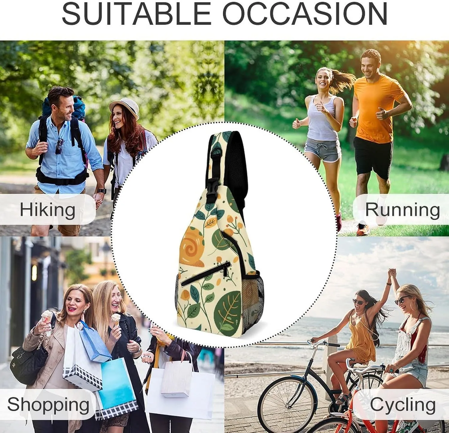 Truck Creative Pattern Sling Bag Crossbody Bags Cross Body Bag Fanny Packs Chest Bags Sling Purses for Travel