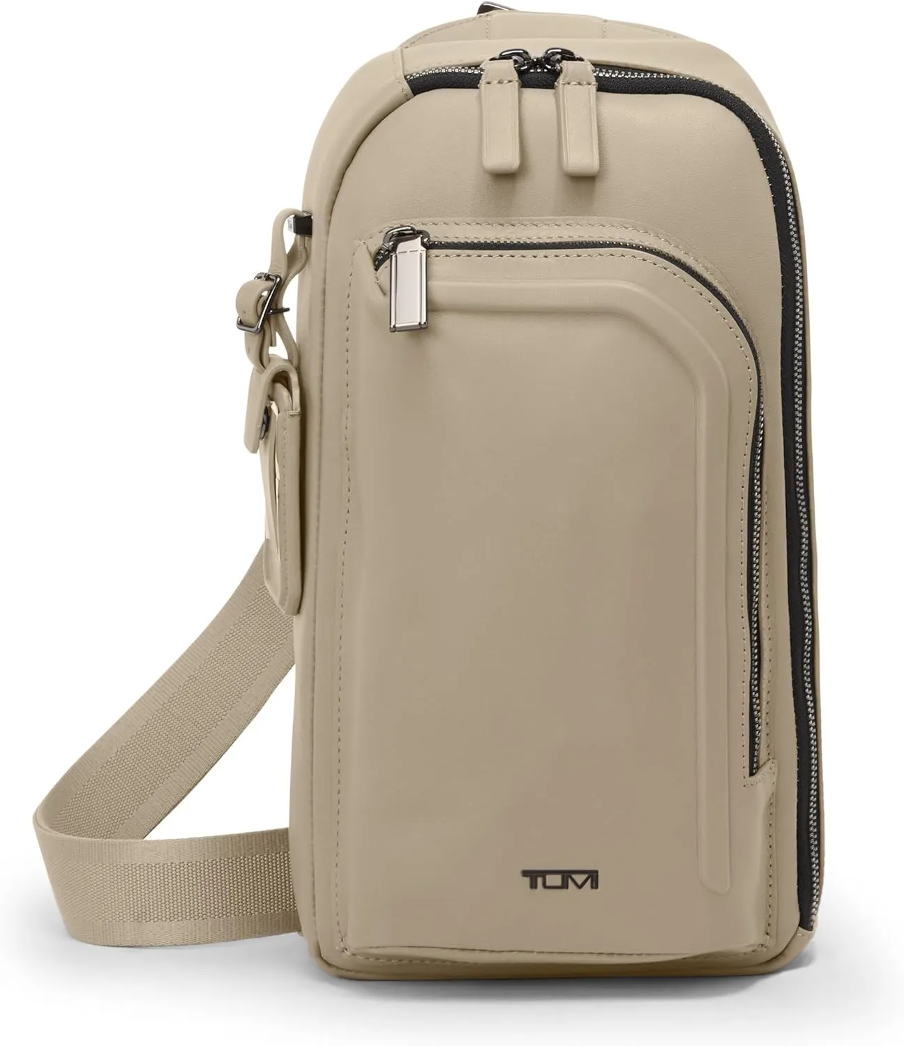 TUMI - Harrison Gregory Sling - Lightweight Leather Crossbody with Multiple Compartments - Casual Side Bags - Limestone