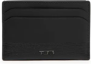 TUMI - Nassau Slim Card Case - Slim Wallet Card Holder for Men & Women - Thin Wallet - Soft Nappa Leather Material - Black/Black