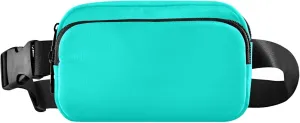Turquoise Blue Women Fanny Packs Waterproof Large Hip Belt Bag Cute Cross Body Waist Pack
