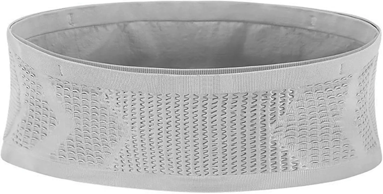 Unisex Running Belt, Breathable Sports Waist Belt 3d Mesh Lightweight Capacity Running Waist Pack For Men Women (Grey, Small)