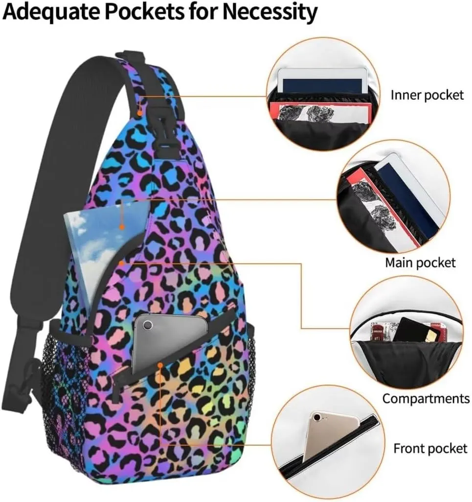 Unisex Sling Bag Crossbody Backpack for Men Women Casual Chest Bag Shoulder Backpack Sport Travel Hiking Daypack