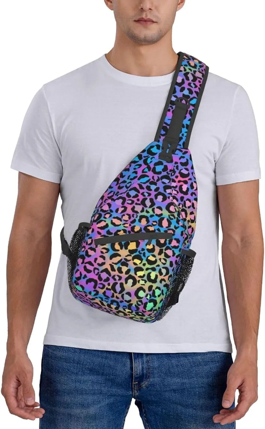 Unisex Sling Bag Crossbody Backpack for Men Women Casual Chest Bag Shoulder Backpack Sport Travel Hiking Daypack
