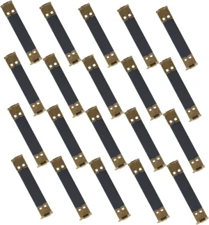 Uonlytech DIY Handbag Hinges 20pcs Metal Internal Flex Frame Spring Clip Purse Hardware for Sewing