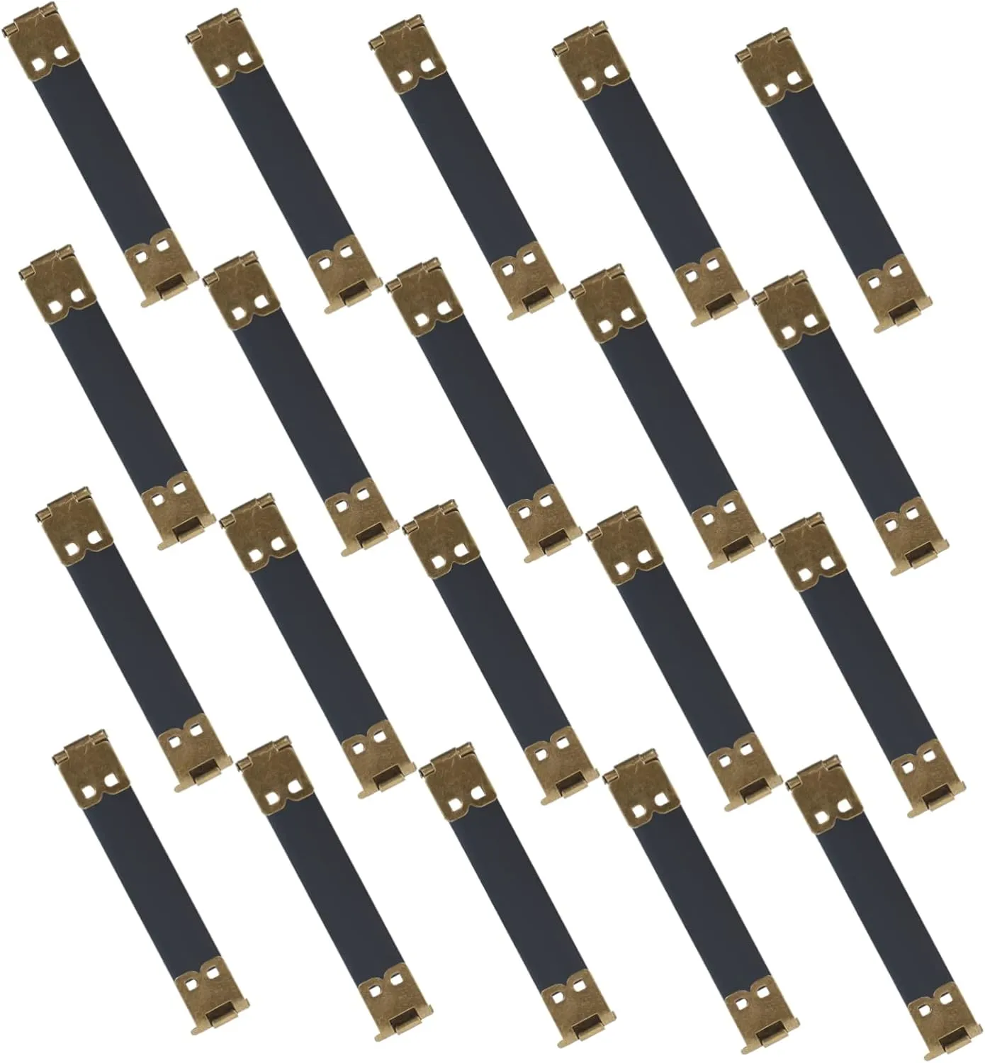 Uonlytech DIY Handbag Hinges 20pcs Metal Internal Flex Frame Spring Clip Purse Hardware for Sewing