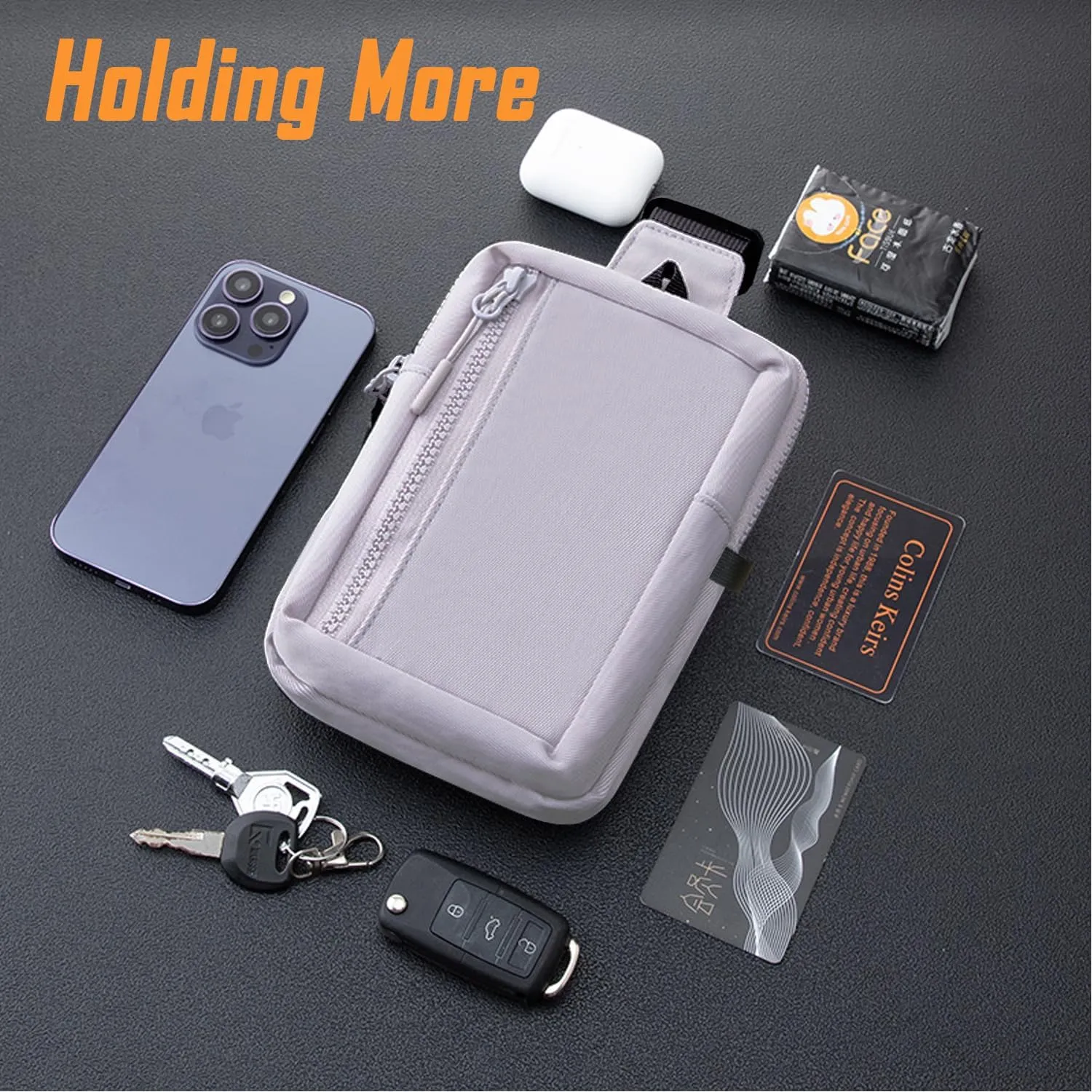 USHAKE Small Crossbody Bags for Women Men - Mini Sling Bag for Traveling and Hiking