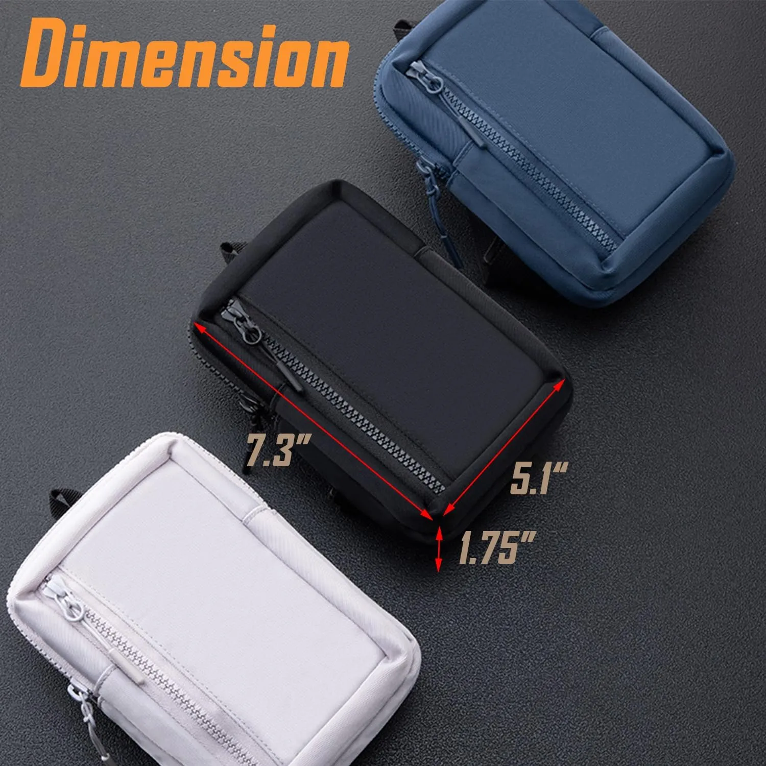 USHAKE Small Crossbody Bags for Women Men - Mini Sling Bag for Traveling and Hiking