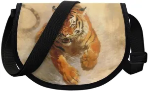 Uskorhein Tiger Horse Paw Jellyfish Crossbody Bags Cell Phone Purse for Women Man Sling Bag Leather Crossbody Sling Purse