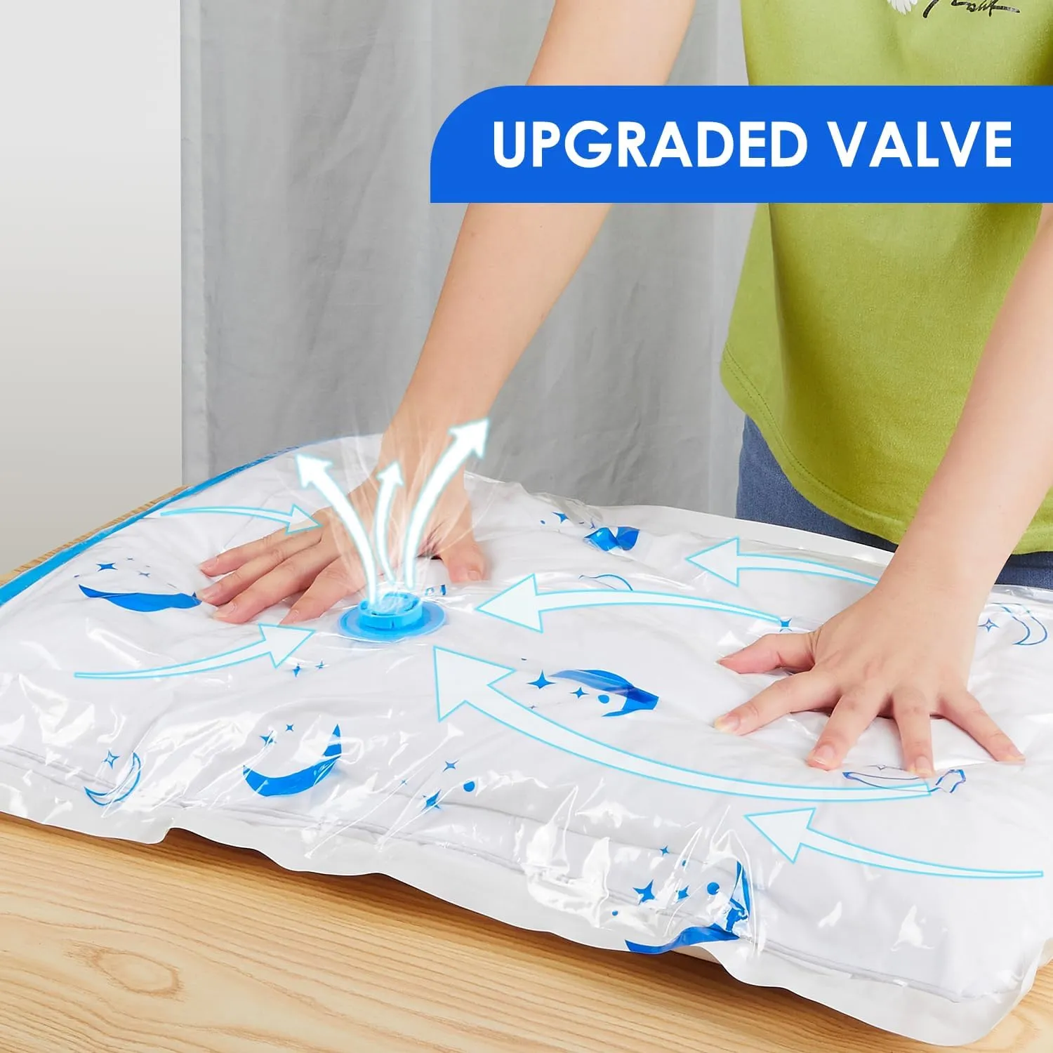 Vacuum Storage Bags with Electric Pump, 12 Pack Combo Size Space Saver Bag for Clothes, Mattress, Blankets, Duvets, Pillows, Comforters, Travel