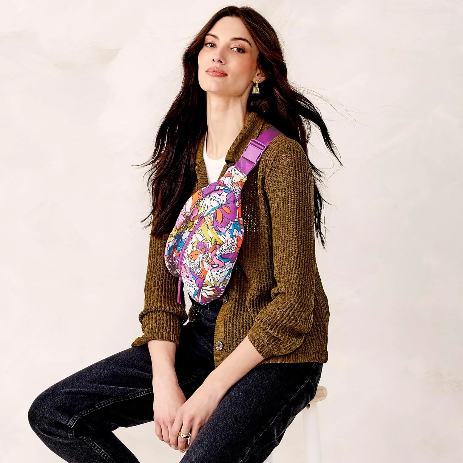 Vera Bradley Featherweight Portnoy Belt Bag, Flutter