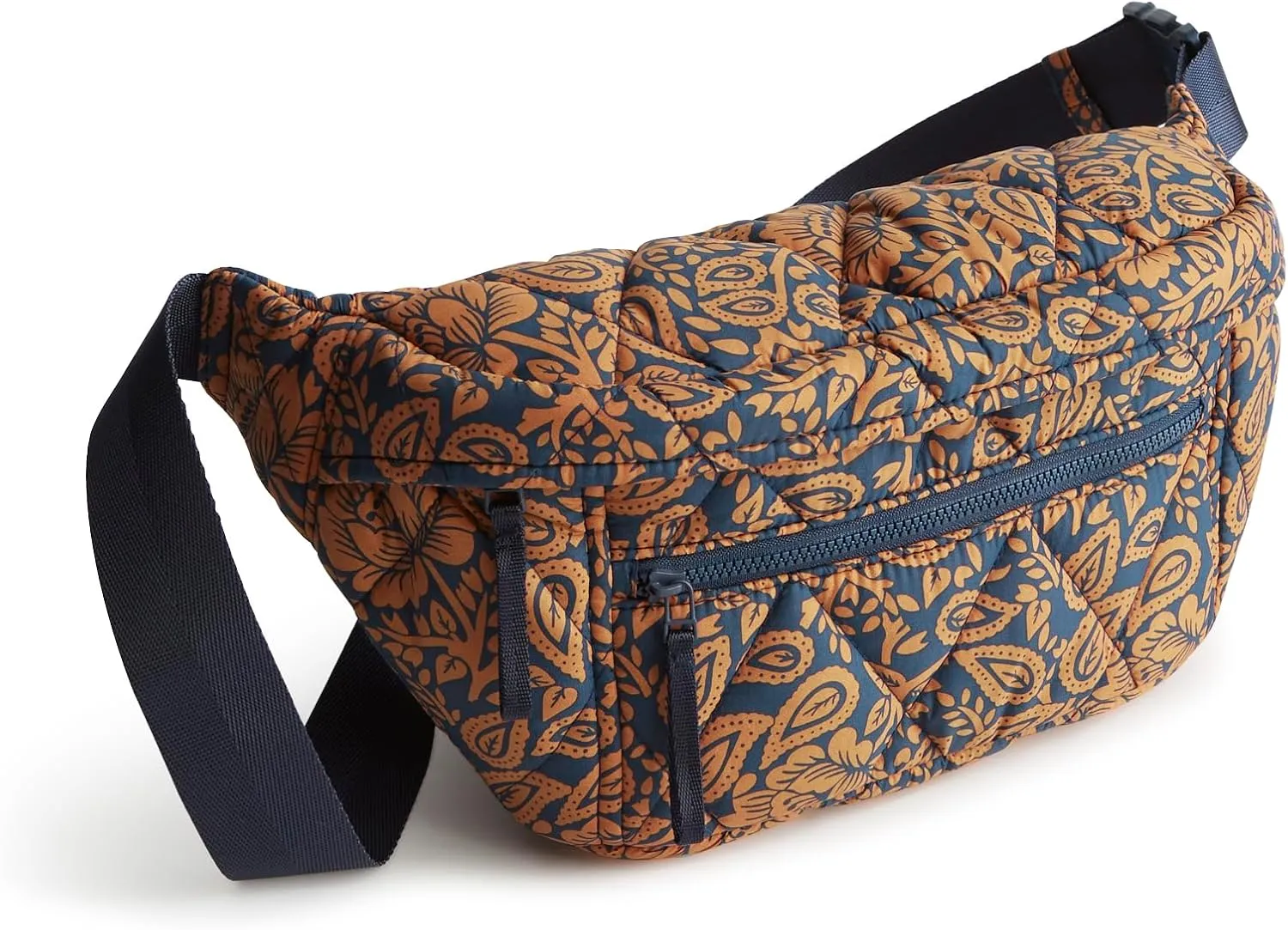 Vera Bradley Featherweight Portnoy Belt Bag, Lotus Montage Roasted Pecan