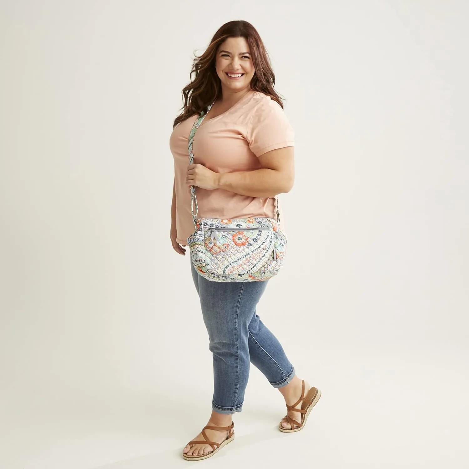 Vera Bradley Women's Cotton on The Go Crossbody Purse