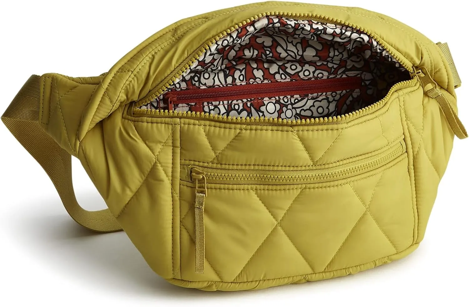 Vera Bradley Women's Featherweight Portnoy Belt Bag, Golden Olive, One Size