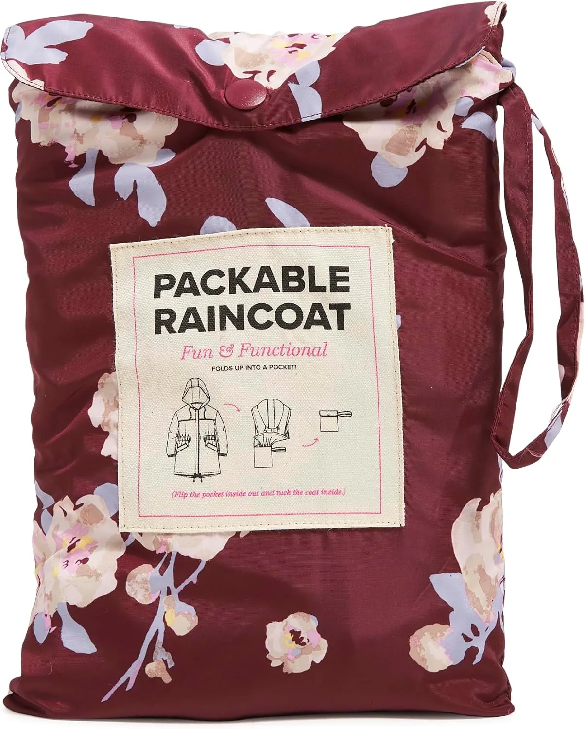 Vera Bradley Women's Packable Water Resistant Raincoat