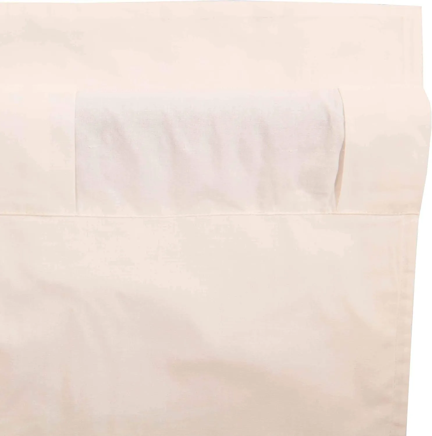 VHC Brands Simple Life Flax Natural Country Farmhouse Window Curtain Prairie Long Panel Set of 2 84x36x18