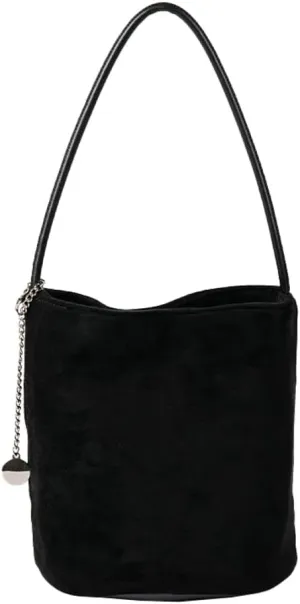 Vintage Suede Bag Soft Slouchy Hobo Bag Underarm Bag Elegant Tote Bag Shoulder Handbag Satchel Purse Shopping Bag for Women