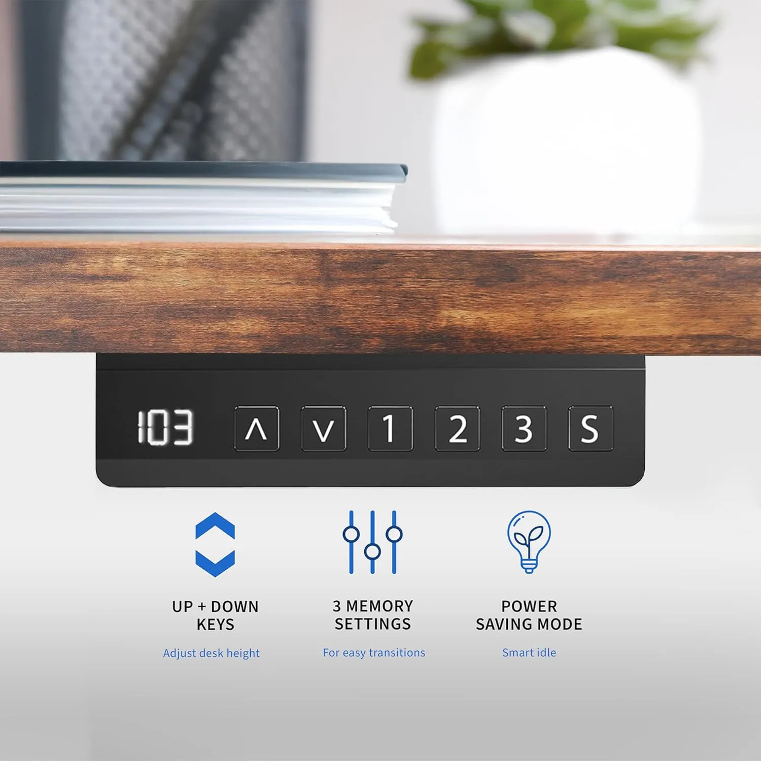 VIVO Dual Motor Electric Sit Stand Desk Frame, 220 lbs Capacity, Memory Controller Height Adjustment, Frame Only, White, DESK-E-200W
