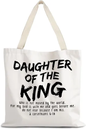 Walk by Faith Christian Canvas Tote Bags for Women, Christian Gifts for Women Faith, Bible Verse Gifts