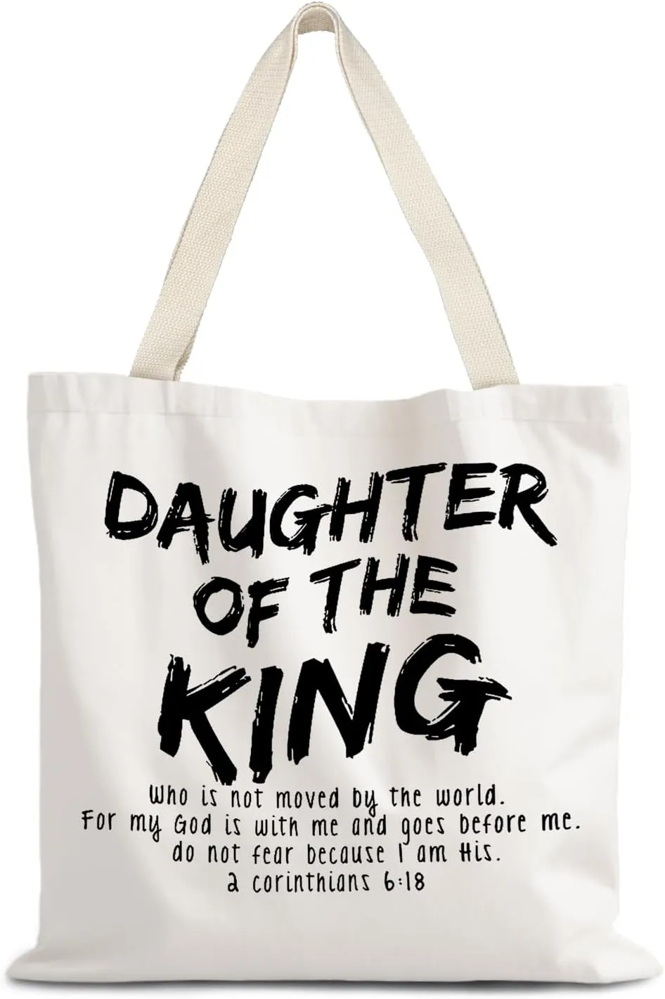 Walk by Faith Christian Canvas Tote Bags for Women, Christian Gifts for Women Faith, Bible Verse Gifts