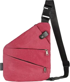 Wander Anti Theft Travel Bag for Women Men, Casual Sling Bag Crossbody Bag Shoulder Chest Bag for Biking Running