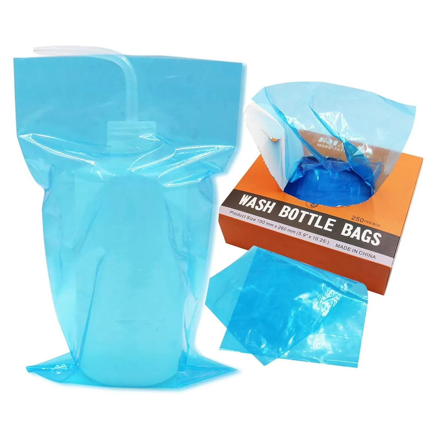Wash Bottle Bags - Gakonp 250pcs Wash Bottle Covers Squeeze Bottle Bags for Bottles Bags Wash Bottle Covers Squeeze Bottle Sleeves Cleaning Bottle Bags For Tattoo Supplies