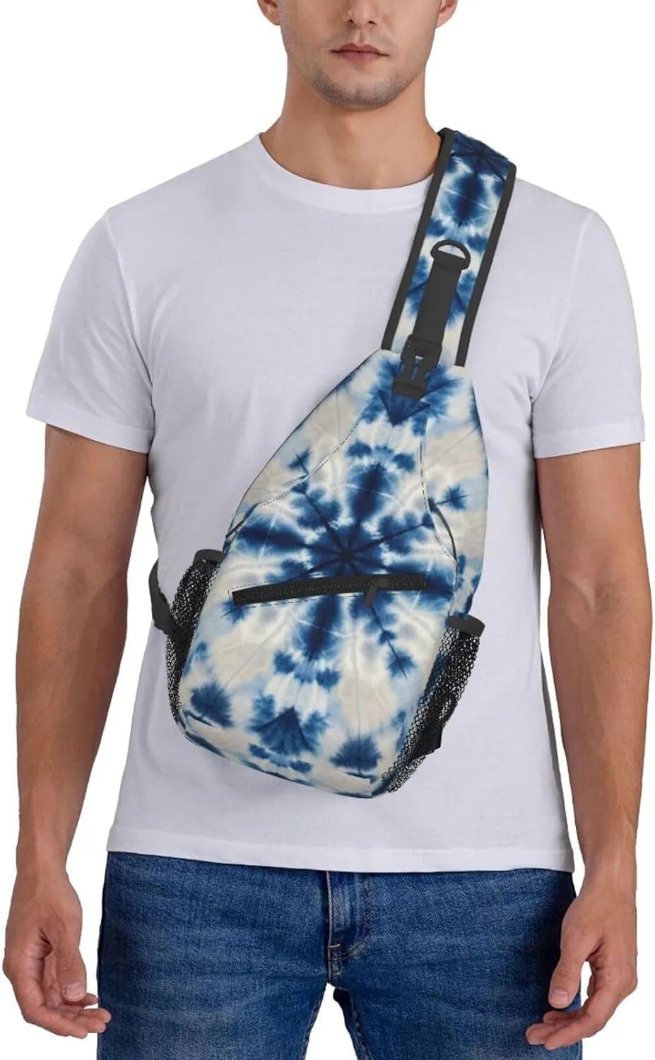 Watercolor Giraffe Texture Crossbody Bags Cross Chest Bag Adjustable Sling Backpack for Women Men