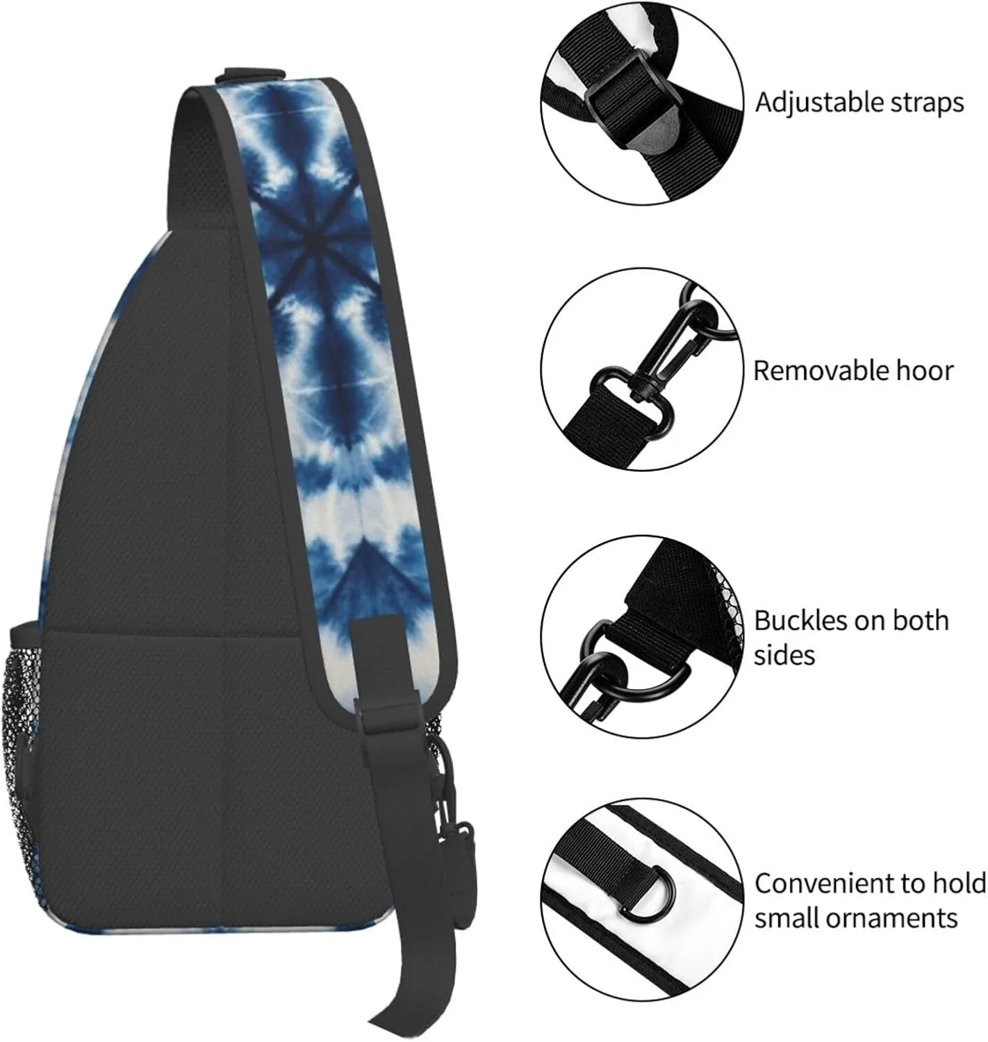 Watercolor Giraffe Texture Crossbody Bags Cross Chest Bag Adjustable Sling Backpack for Women Men