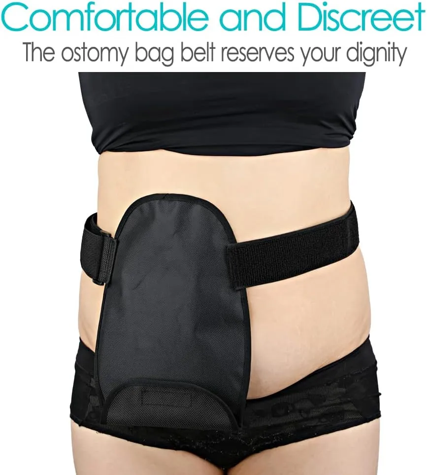 Waterproof Ostomy Bag Cover Belt Adjustable Washable Colostomy Bag Covers Protector Reusable Stoma Urostomy Ileostomy Pouch Supplies Leak-proof Odour Masking Noise Reduction for Patients Women Men